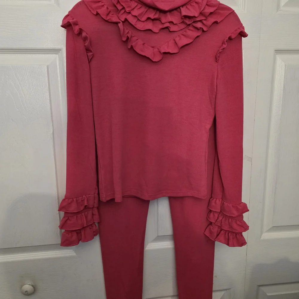 Pink Ruffled Two-Piece Set - Picture 1 of 3